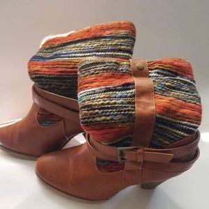 Aztec style booties